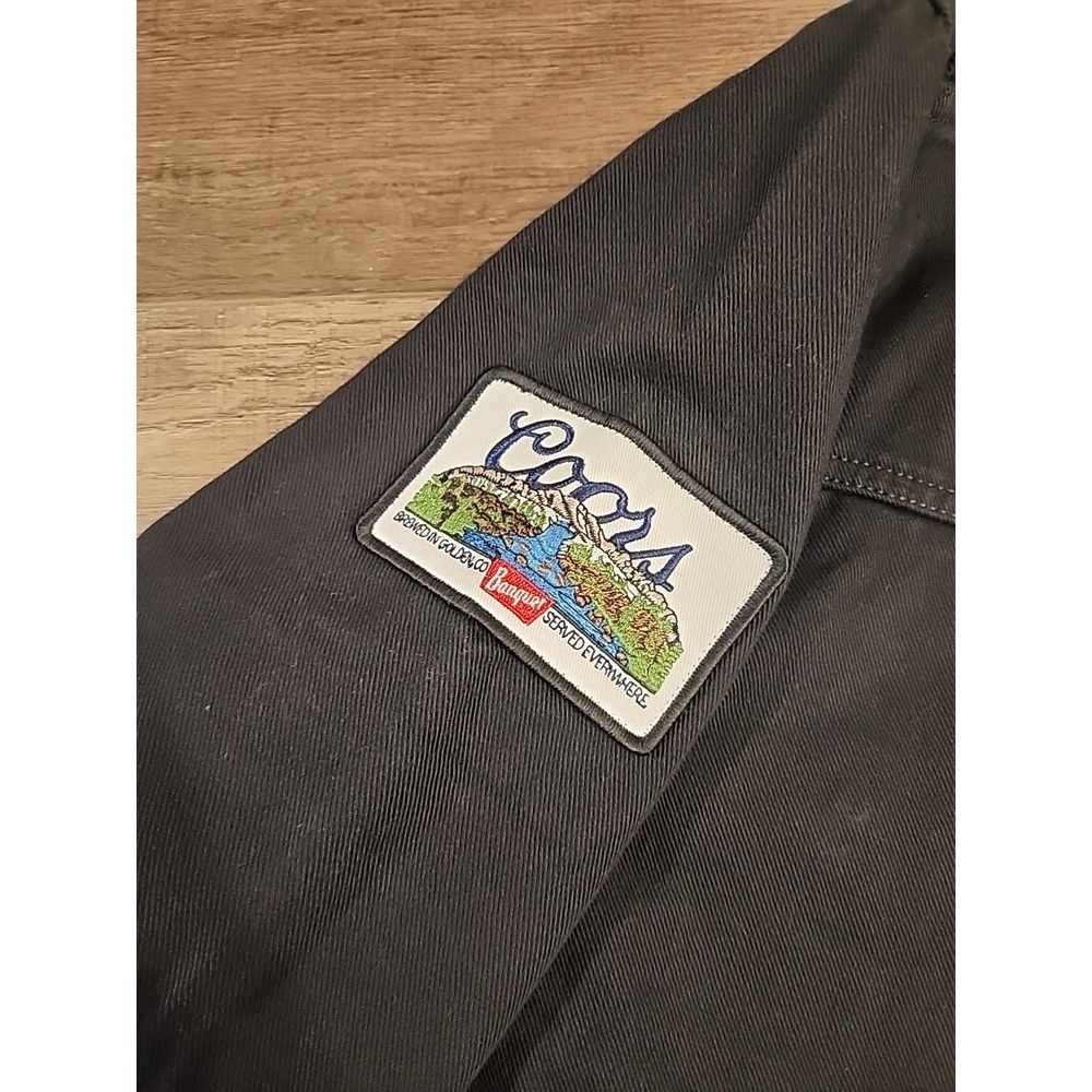 Wrangler Jeans Coors Banquet Mens L Black Denim Jacket Cowboy Buy It SHIPS FAST - Picture 5 of 7